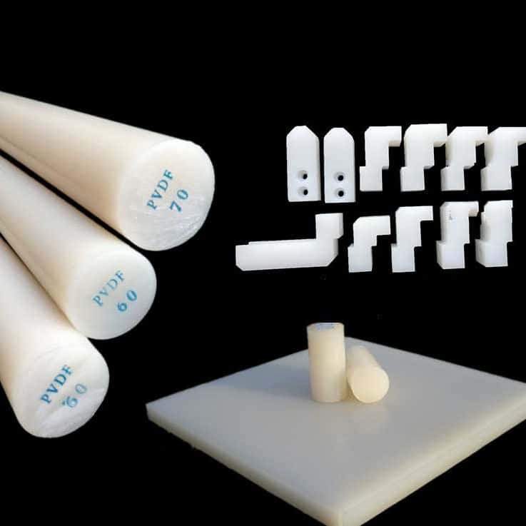PVDF Sheet Rod semi-crystalline thermoplastics pure weldable surface