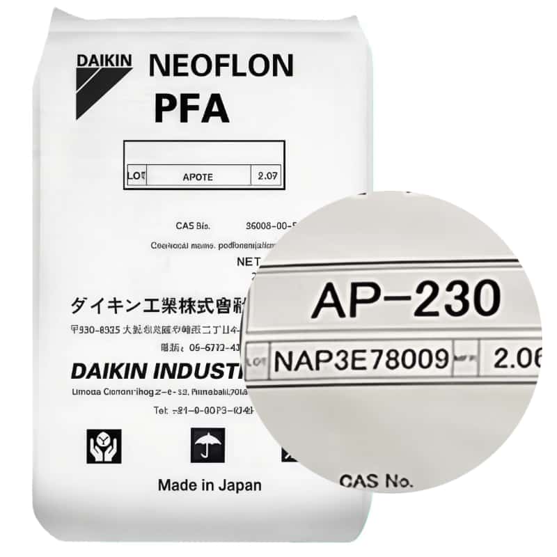 Daikin Neoflon PFA AP-230 fluororesin for chemical fluids system