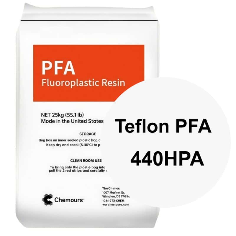 Chemours Teflon PFA 440HPA high purity fluoropolymer high flow