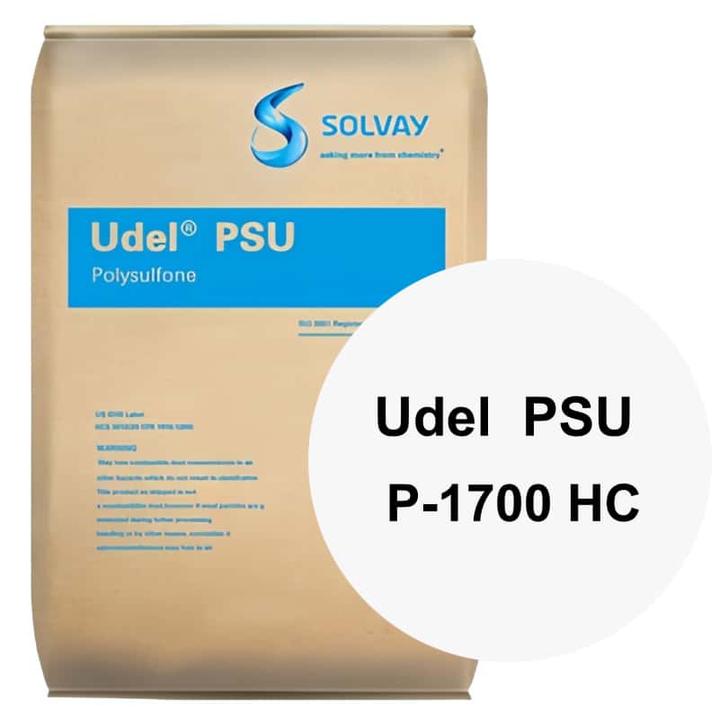Solvay PSU Udel P-1700 HC high-clarity hydrolysis resistant Polysulfone